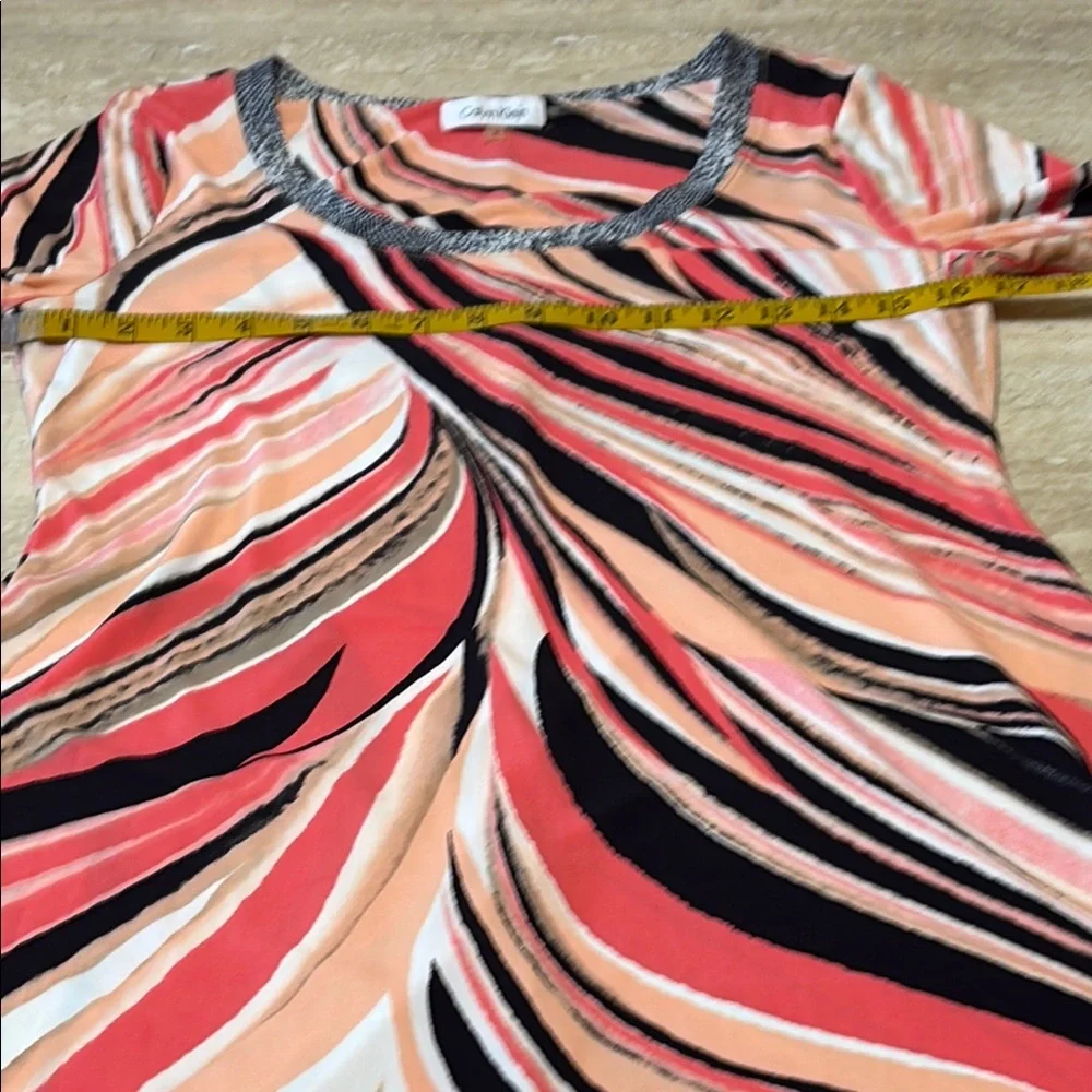Calvin Klein Multicolor Striped Dress-NWOT-Excellent Condition - Picture 6 of 14